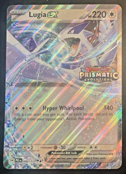 Pokemon Lugia EX 082/131 Oversize Jumbo Prismatic Evolutions Stamped NM - Image 1