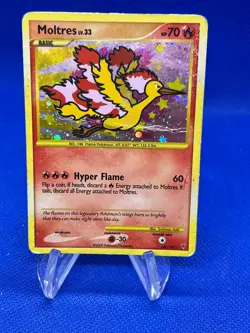 2009 Pokemon Supreme Victors Moltres LV.33 149/147 Secret Rare DMG/CREASED - Image 1