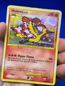 2009 Pokemon Supreme Victors Moltres LV.33 149/147 Secret Rare DMG/CREASED - Image 2