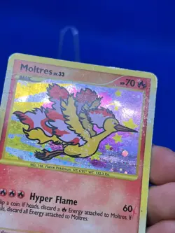 2009 Pokemon Supreme Victors Moltres LV.33 149/147 Secret Rare DMG/CREASED - Image 3