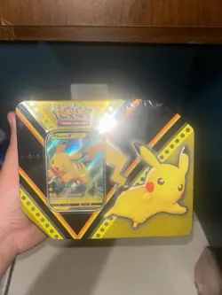 Factory Sealed Pokemon TCG Game pikachu V Powers Tin. 820650809941 - Image 2