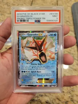 Pokemon Gyarados EX XY Black Star Promo #XY106 Triple Power Tin – PSA 9 (2016) - Image 1
