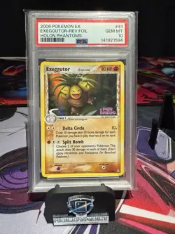 Pokemon EX Holon Phantoms Exeggutor Delta Species Reverse Holo 41/110 PSA 10 - Image 1