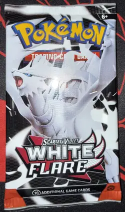 Pokemon TCG Scarlet & Violet White Flare Booster Pack Factory Sealed New - Image 2