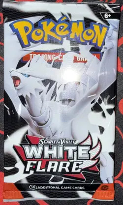 Pokemon TCG Scarlet & Violet White Flare Booster Pack Factory Sealed New - Image 3