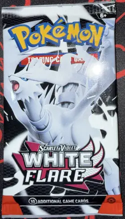 Pokemon TCG Scarlet & Violet White Flare Booster Pack Factory Sealed New - Image 4