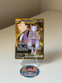 Team Rocket's Mewtwo ex 240/182 Hyper Rare Destined Rivals Near Mint - Image 1
