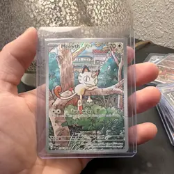 Pokemon TCG Meowth 106/094 Me02 Phantasmal Flames Illustration Rare Holo 70HP - Image 1