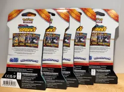 Pokemon Surging Sparks Sleeved Booster Pack Lot of 5 Sealed SV8 TCG - Image 2