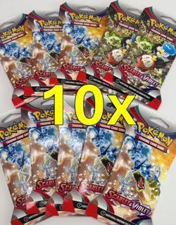 Pokemon - Scarlet and Violet Sleeved Booster Packs x10 LOT - Image 1