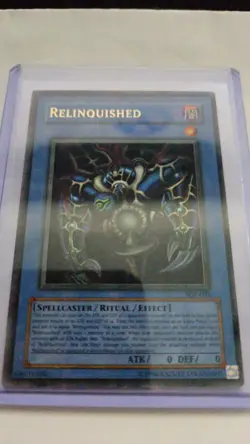 Yugioh Relinquished SDP-001 VINTAGE Ultra Rare NM Holo - Image 1