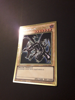 Yu-Gi-Oh! Rotaugiger schwarzer Drache, MAGO-DE003, Gold Rare, 1.A., Deutsch, NM - Image 2