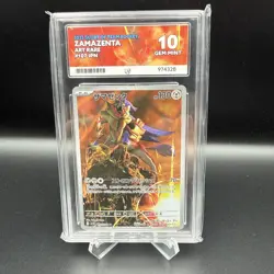Pokemon TCG Zamazenta the Glory of Team Rocket Full Art Card 107/098 ACE 10 - Image 1