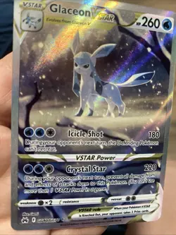 Pokemon Card- Glaceon VSTAR GG40/GG70 Crown Zenith: Galarian Gallery Holo - Image 1