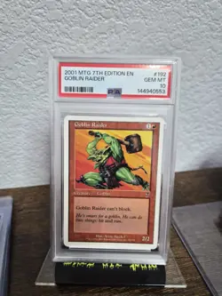 Goblin Raider 2001 Magic: The Gathering 7th Edition #192 PSA 10 Pop 1 - Image 1