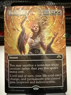 MTG - Flare of Fortitude (Borderless) (FOIL) #321 Modern Horizons 3 (MH3) - (NM) - Image 1