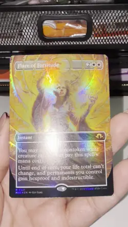 MTG - Flare of Fortitude (Borderless) (FOIL) #321 Modern Horizons 3 (MH3) - (NM) - Image 2
