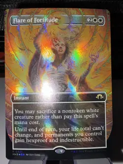 MTG - Flare of Fortitude (Borderless) (FOIL) #321 Modern Horizons 3 (MH3) - (NM) - Image 3
