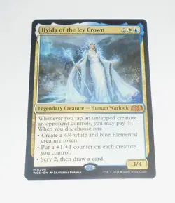 MTG Hylda of the Icy Crown 0206 Wilds of Eldraine M/NM Free UK P&P - Image 1
