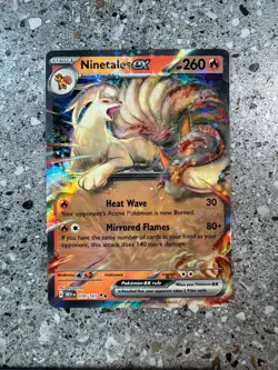 Pokemon TCG Cards Ninetales ex 038/165 SV 151 Double Rare Holo MINT - Image 1