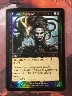 MTG Night's Whisper FOIL Retro Frame Open House Promo OHP 1 NM - Image 1