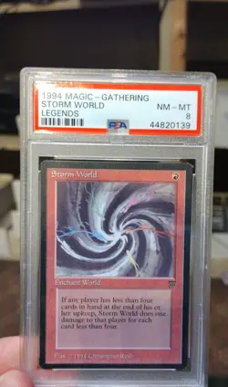 MTG Storm World Legends Regular PSA 8 Magic The Gathering NM Near Mint - Image 1