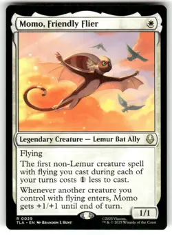 Momo, Friendly Flier 29 Rare Avatar: The Last Airbender Magic: The Gathering NM - Image 1