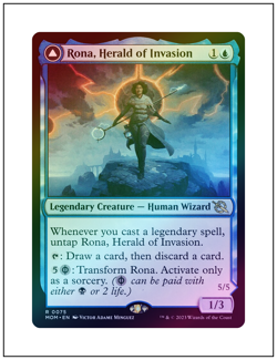 1x Rona, Herald of Invasion, Foil, Magic the Gathering MTG NM - Image 1
