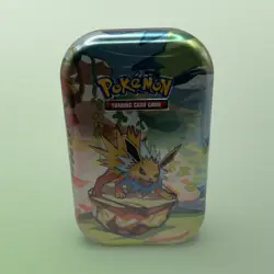 NEW Pokemon Scarlet Violet Prismatic Evolutions Jolteon Mini Tin Factory Sealed - Image 1