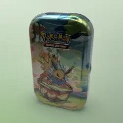 NEW Pokemon Scarlet Violet Prismatic Evolutions Jolteon Mini Tin Factory Sealed - Image 2