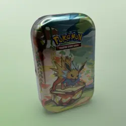 NEW Pokemon Scarlet Violet Prismatic Evolutions Jolteon Mini Tin Factory Sealed - Image 3