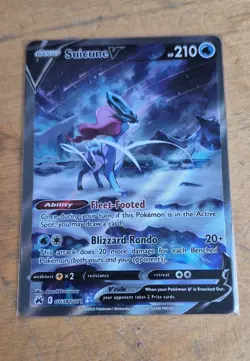 Suicune V GG38/GG70 SWSH: Crown Zenith: Galarian Gallery Holo Pokemon - Image 1