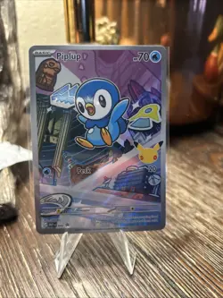 Pokemon - Piplup 042 Mega Evolution - Holo Black Star Promo - NM - Image 1