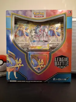 New Sealed Pokemon TCG: Zacian V League Battle Deck Trading Card Games 820650807978 - Image 1