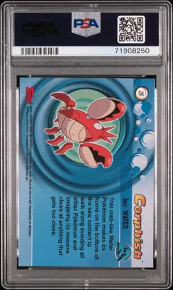 2003 TOPPS POKEMON ADVANCED #26 CORPHISH PSA 10 (Pop 1 of 2) - Image 2