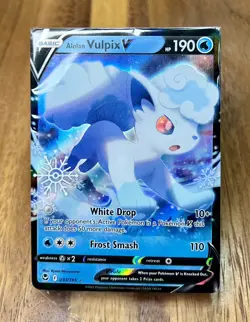 Alolan Vulpix 033/195 SEALED 2023 Advent Calendar Pokemon Snowflake Stamp NM - Image 1