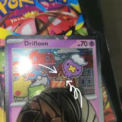 FART SWIRL 💫🌀 NEW Pokemon TCG Mega Evolution Drifloon 005 Promo 1 Pack Blister - Image 1