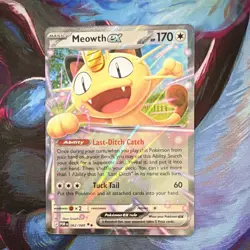 Pokemon TCG Meowth ex 062/088 Rare Holo 170 HP English 2026 - Pokemon Card Game - Image 1