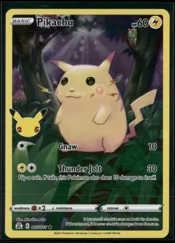 Pikachu 005/025 Holo Rare Celebrations Pokemon Near Mint - Image 1