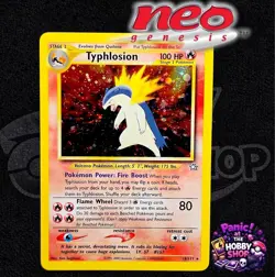 Typhlosion Neo Genesis 18/111 Unlimited Holo Rare Pokemon TCG LP - Image 1