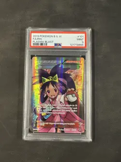 Pokemon Iris Full Art Plasma Blast Card Ultra Rare 101/101 PSA 9 - Image 1