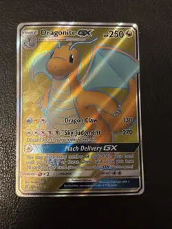 Dragonite GX 229 Unified Minds Full Art Pokemon Card 2019 LP - Image 1
