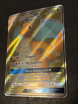 Dragonite GX 229 Unified Minds Full Art Pokemon Card 2019 LP - Image 2