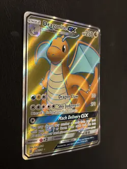 Dragonite GX 229 Unified Minds Full Art Pokemon Card 2019 LP - Image 3
