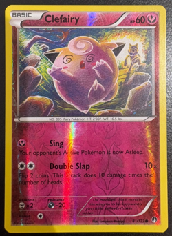 Pokemon TCG Clefairy 81/122 Breakpoint Reverse Holo MP - Image 1