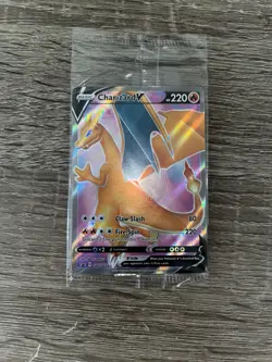 Charizard V SWSH050 - Holo Foil Promo Pokemon Card Sealed - NM/Mint - Image 1