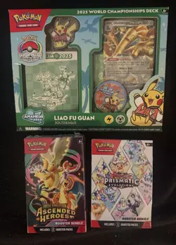 Pokemon Ascended Heroes & Prismatic Booster Bundle + 2025 World Championship Box - Image 1