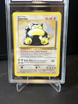 1999 Pokemon Jungle Snorlax Non Holo #27 AGS 9 Vintage WOTC - Image 3