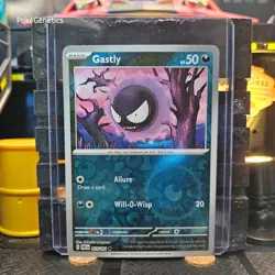 Gastly Paldean Fates Reverse Holo Pokemon TCG 055/091 Scarlet & Violet Common - Image 1