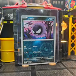 Gastly Paldean Fates Reverse Holo Pokemon TCG 055/091 Scarlet & Violet Common - Image 3